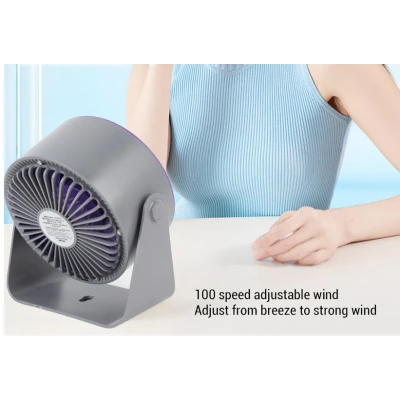 Ventilator portabil de birou USB cu design compact si suport reglabil MOV