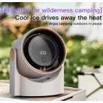 Mini Ventilator smart cu display digital si flux de aer puternic de birou compact reglabil si silentios