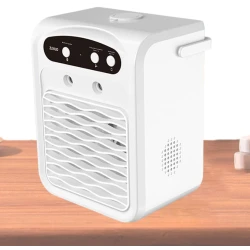 Mini Racitor de aer portabil 3 in 1 ventilator racire bluetooth si umidificator compact si silentios
