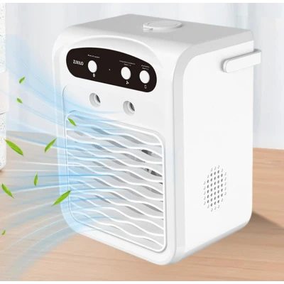 Mini Racitor de aer portabil 3 in 1 ventilator racire bluetooth si umidificator compact si silentios