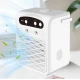 Mini Racitor de aer portabil 3 in 1 ventilator racire bluetooth si umidificator compact si silentios