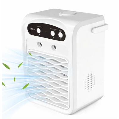 Mini Racitor de aer portabil 3 in 1 ventilator racire bluetooth si umidificator compact si silentios