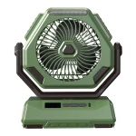 Ventilator portabil de camping USB 20000mAh 4 viteze 3 moduri de iluminare rotatie 270
