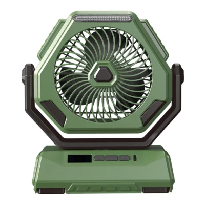 Ventilator portabil de camping USB 20000mAh 4 viteze 3 moduri de iluminare rotatie 270