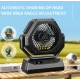 Ventilator portabil de camping USB 20000mAh 4 viteze 3 moduri de iluminare rotatie 270