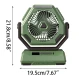 Ventilator portabil de camping USB 20000mAh 4 viteze 3 moduri de iluminare rotatie 270