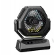 Ventilator portabil de camping USB 20000mAh 4 viteze 3 moduri de iluminare rotatie 270