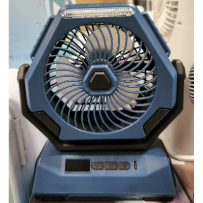 Ventilator portabil de camping USB 20000mAh 4 viteze 3 moduri de iluminare rotatie 270