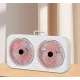 Ventilator dublu portabil USB cu 2 capete flux de aer puternic silentios cu maner