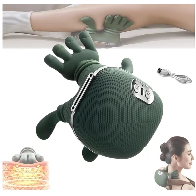 Aparat de masaj cervical 3 niveluri de masaj verde tip mana