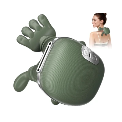 Aparat de masaj cervical 3 niveluri de masaj verde tip mana