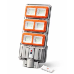 UB Lampa solara stradala premium LED 3000W IP66 puternica 6 casete