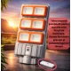 UB Lampa solara stradala premium LED 3000W IP66 puternica 6 casete