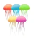 Lampa LED tip meduza RGB cu efect dinamic lumina ambientala schimbare culori reincarcabila