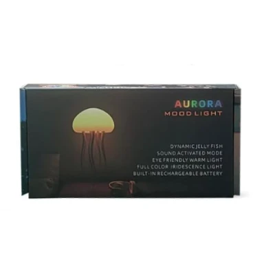 Lampa LED tip meduza RGB cu efect dinamic lumina ambientala schimbare culori reincarcabila