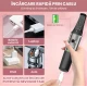 Pila electrica pentru calcaie si talpi reincarcabila cu aspirare 3 capete abrazive