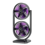 Ventilator de birou dublu portabil si reglabil CH