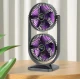 Ventilator de birou dublu portabil si reglabil CH
