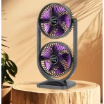 Ventilator de birou dublu portabil si reglabil CH
