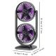 Ventilator de birou dublu portabil si reglabil CH