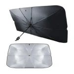 Parasolar pliabil tip umbrela pentru parbrizul masinii 140x79