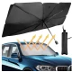 Parasolar pliabil tip umbrela pentru parbrizul masinii 140x79