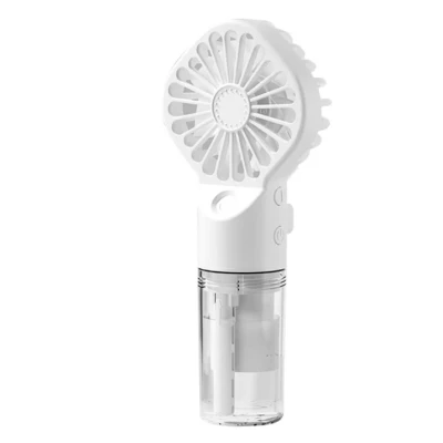 Mini Ventilator portabil 2 in 1 cu umidificator 4 trepte de viteza baterie 1200mAh reincarcabil USB