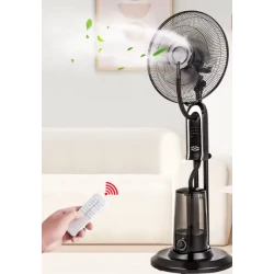 Ventilator cu umidificator 75W cu 3 viteze diametru 43 cm rezervor apa 3.2 litri oscilatie timer ultrasunete