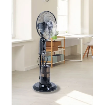 Ventilator cu umidificator 75W cu 3 viteze diametru 43 cm rezervor apa 3.2 litri oscilatie timer ultrasunete