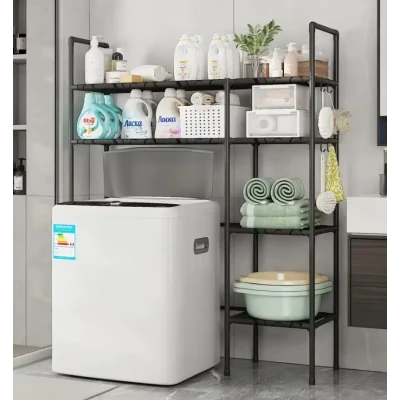 Raft de depozitare pentru masina de spalat si toaleta multifunctional cu 5 straturi 138x106x25