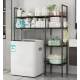 Raft de depozitare pentru masina de spalat si toaleta multifunctional cu 5 straturi 138x106x25