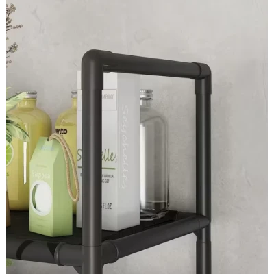 Raft de depozitare pentru masina de spalat si toaleta multifunctional cu 5 straturi 138x106x25