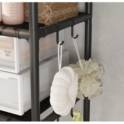 Raft de depozitare pentru masina de spalat si toaleta multifunctional cu 5 straturi 138x106x25