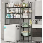 Raft de depozitare pentru masina de spalat si toaleta multifunctional cu 5 straturi 138x106x25