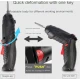Trusa Mini autofiletanta 46 accesorii 3.6V 2 pozitii de insurubare