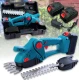 Foarfeca electrica 2 in 1 pentru gradina cu 2 acumulatori de 36V pentru tuns iarba gard viu sau arbusti