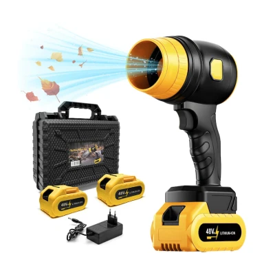 Suflanta aer portabila cu 2 acumulatori 48V de 34000 RPM uscare masina suflat frunze