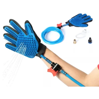 Set Manusa cu furtun pentru spalare si masaj animale