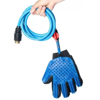 Set Manusa cu furtun pentru spalare si masaj animale