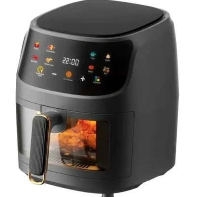 Friteuza cu aer cald tip Air Fryer capacitate mare 8 litri putere 2400W afisaj digital