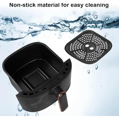 Friteuza cu aer cald tip Air Fryer capacitate mare 8 litri putere 2400W afisaj digital