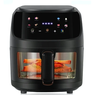Friteuza cu aer cald tip Air Fryer capacitate mare 8 litri putere 2400W afisaj digital
