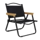 Set 2 scaune metalice plabile pentru gradina camping sau plaja negre