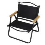 Set 2 scaune metalice plabile pentru gradina camping sau plaja negre