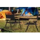 Set 2 scaune metalice plabile pentru gradina camping sau plaja negre