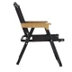 Set 2 scaune metalice plabile pentru gradina camping sau plaja negre