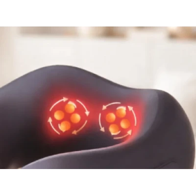 Perna masaj cervical inteligenta cu incalzire design ergonomic 360 USB C portabila spuma cu memorie