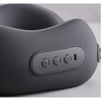 Perna masaj cervical inteligenta cu incalzire design ergonomic 360 USB C portabila spuma cu memorie