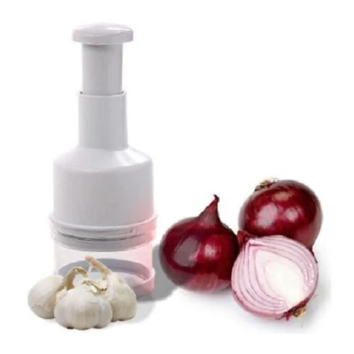 Tocator de legume ceapa usturoi cu apasare lama din Inox Alb