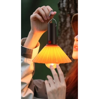 Lampa de camping suspendata pentru exterior multifunctionala reincarcabila bec incandescent